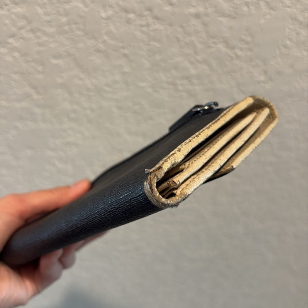 Gucci Trifold Long Snap Wallet Black - Picture 8 of 14